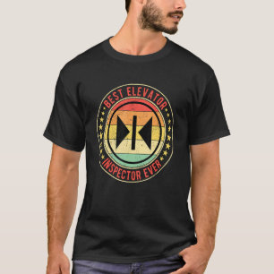 Camiseta Elevator Mechanic Best Elevator Inspetor Nunca