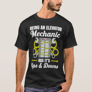 Camiseta Elevator Mechanic Elevator Technician Reparmen Mãe