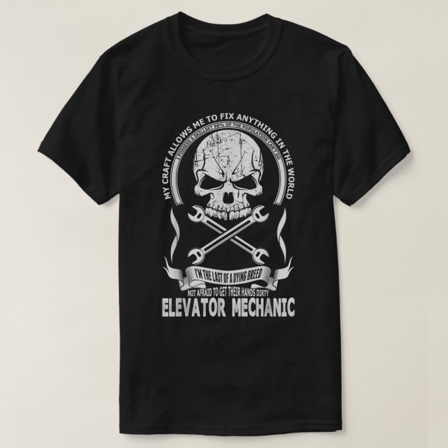 Camiseta Elevator Mechanic T (Frente do Design)