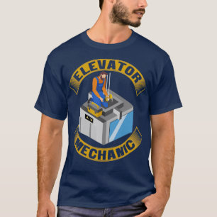 Camiseta Elevator Mechanical design Service Maintenance Rep