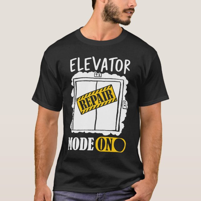 Camiseta Elevator Repair Mode (Modo De Reparo Do Elevador)  (Frente)