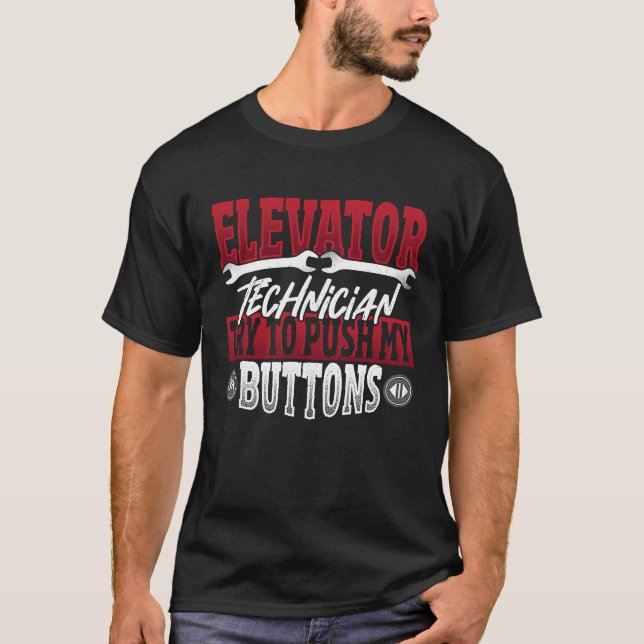 Camiseta Elevator Technician and Mechanic (Frente)