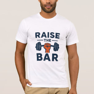 Camiseta Eleve o Nível – Design de Citação Motivacional de 