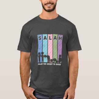 Camiseta Elevem a vossa fé: "Salah, o Segredo para o Sucess