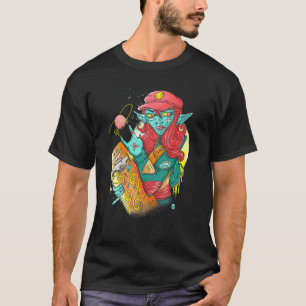 Camiseta Elf Com Um Retro Gráfico De Skateboard