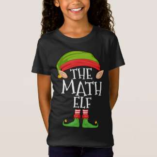 Camiseta Elf de Matemática do Xmas que Corresponde à Elf da