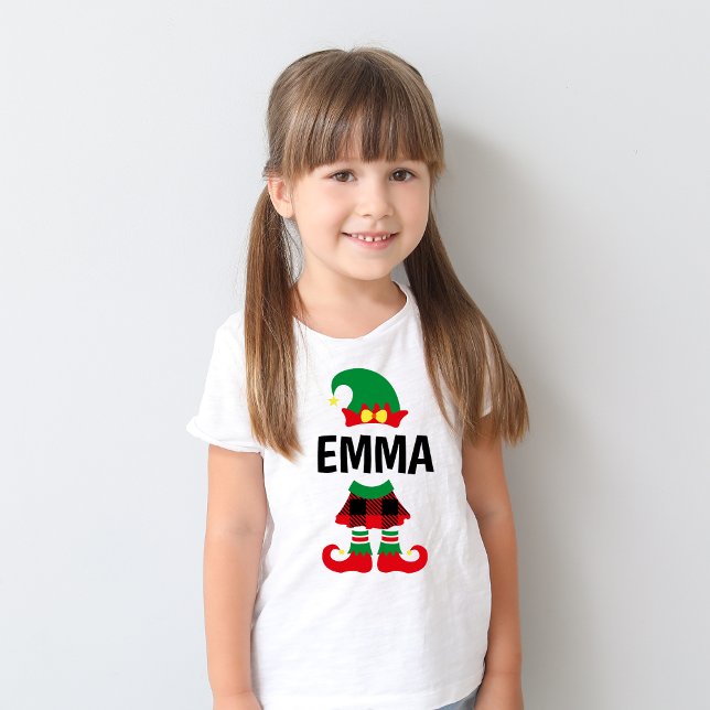 Camiseta Elf de Natal Bastante Personalizado (Criador carregado)