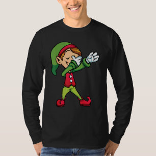Camiseta ELF de Natal Dabbing Roupas de Natal Família Combi