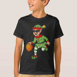 Camiseta Elf De Natal Fazendo Um Jovens Brincadeiras De Bas