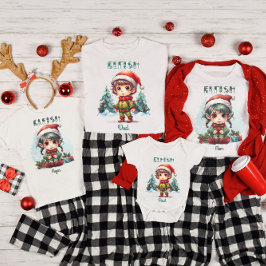 Camiseta Elf de Natal Personalizado