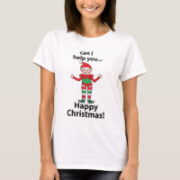Elf De Natal Posso Ajudá-Lo A Feliz Elfo De Natal
