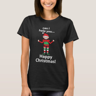 Camiseta Elf De Natal Posso Ajudá-Lo A Feliz Elfo De Natal
