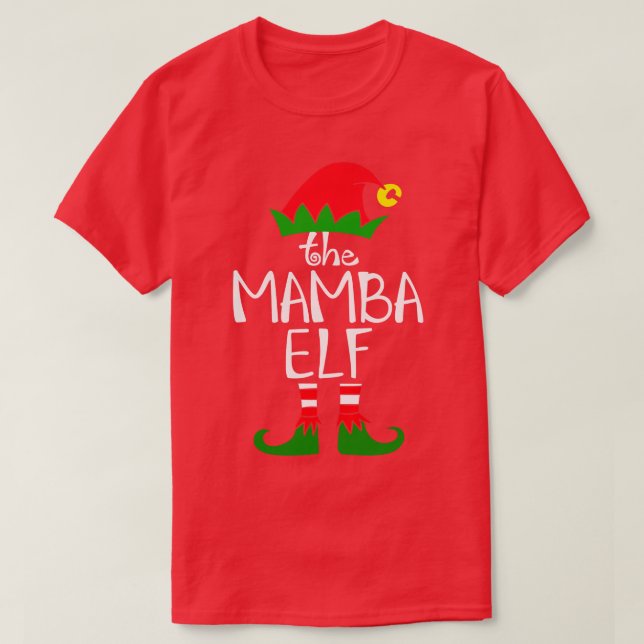 Camiseta Elf Dizendo O Grupo Da Família Mamba Elf Correspon (Frente do Design)