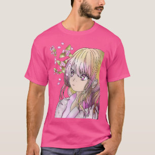 Camiseta Elf Druida Bonita Com Sakura Em Queda