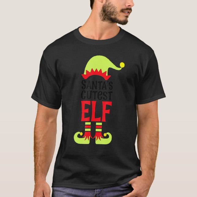 Camiseta Elf Elf Cutest Elf Cute Elf Papai noel Elf Colo (Frente)