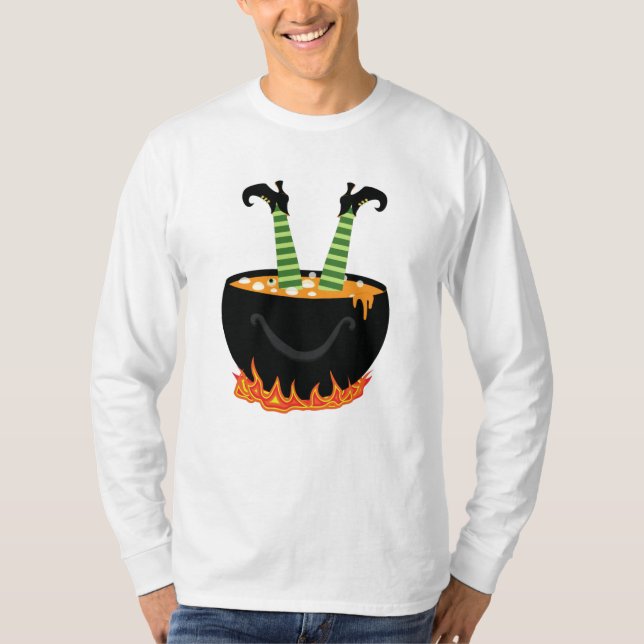 Camiseta Elf em água fervente presente de Halloween (Frente)