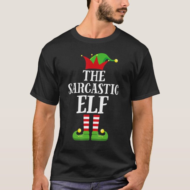 Camiseta Elf Family Christmas Sarcastic Elf Sweater Men Wat (Frente)