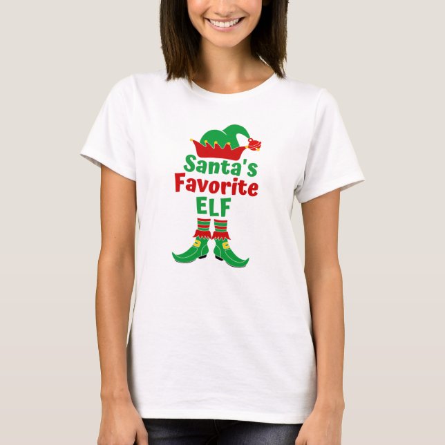 Camiseta Elf Favorito dos papais noeis (Frente)