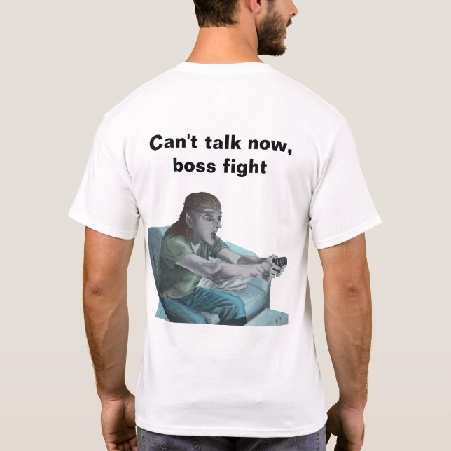 Camiseta Elf Jogando Vídeo Jogo Fantasy Art Shirt (Verso)