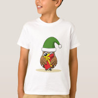Elf Owl de Natal com Presente