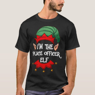 Camiseta Elf Pajama de Natal, sou o policial Elf Ch