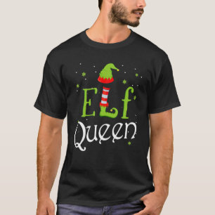 Camiseta Elf Queen Xmas Matando Natal Para Família