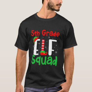Camiseta Elf Squad Graus Engraçado Natal Elf Kids Ensinam