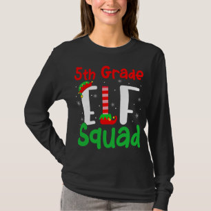 Camiseta Elf Squad Graus Engraçado Natal Elf Kids Ensinam