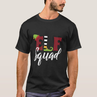 Camiseta Elf Squad Man Crianças Figuram Natal Xmas