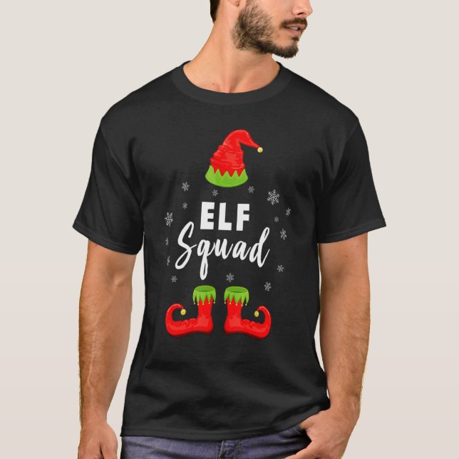 Camiseta Elf Squad Matching Christmas Elves   (Frente)