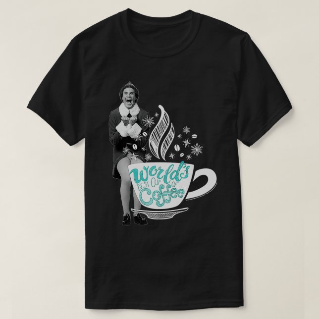 Camiseta Elf World's Best Cup of Coffee Premium  (Frente do Design)