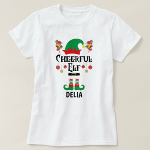 Camiseta Elfo alegre e divertido - Presentes engraçados par
