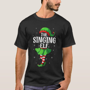 Camiseta Elfo Cantante Natal Meninas Mulheres Equipe de Elf