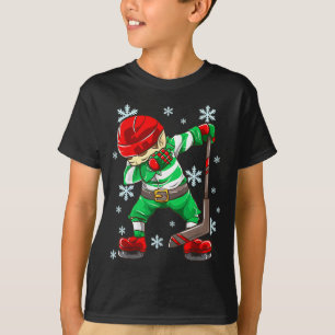 Camiseta Elfo da equipe de hóquei no gelo com dabbing de Na