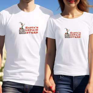 Camiseta Elfo de desenho vintage com desejos irônicos
