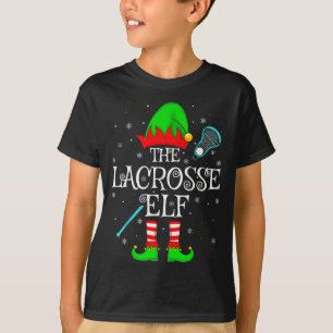 Camiseta Elfo de Lacrosse Natal Família Esquadrão de Elfos
