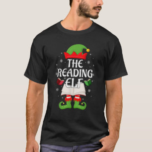 Camiseta Elfo de Leitura do Natal Correspondente à Equipe d