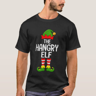 Camiseta Elfo Faminto Natal Correspondência Família Elfo Es