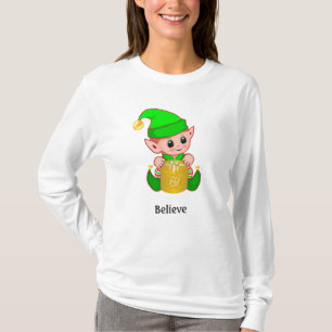 Camiseta Elfo Fofo & Texto Personalizado