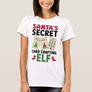 Camiseta Elfo Secreto do Papai Noel - Cartão de Natal Feito