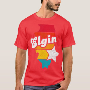 Camiseta Elgin Illinois Vintage angustiou Souvenir 1