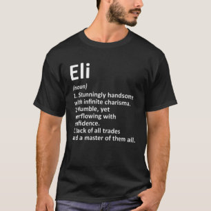 Camiseta ELI Definição Nome Personalizado Funny Birthday