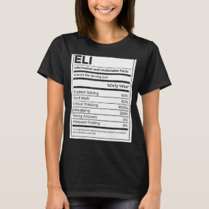 Camiseta Eli Nutrition Information Problem Solving Duro Wor