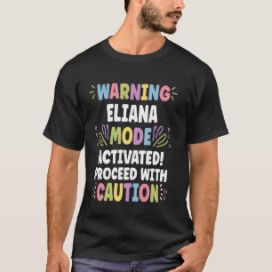 Camiseta ELIANA Nome Personalizado Divertido Fofo Personali