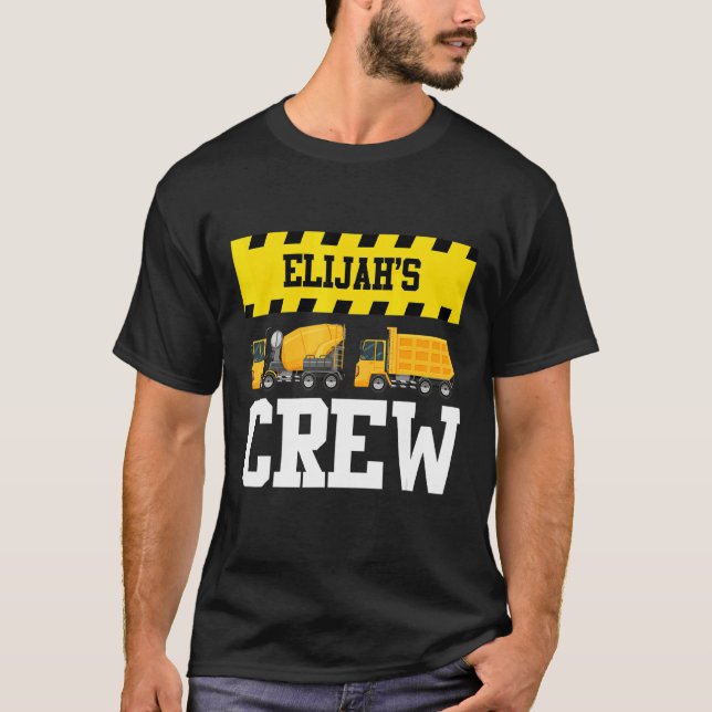 Camiseta Elijah Construction Crew Custom Dumpcaminhão Tru (Frente)
