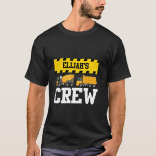 Camiseta Elijah Construction Crew Custom Dumpcaminhão Tru