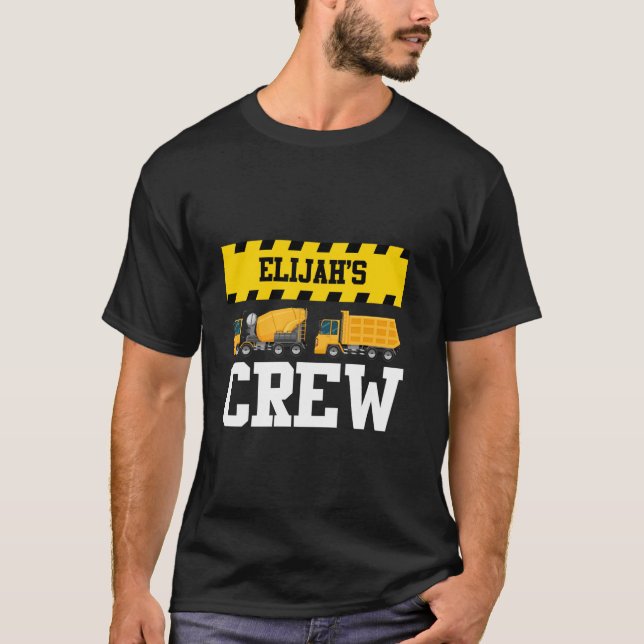 Camiseta Elijah Construction Crew Custom Dumpcaminhão Tru (Frente)