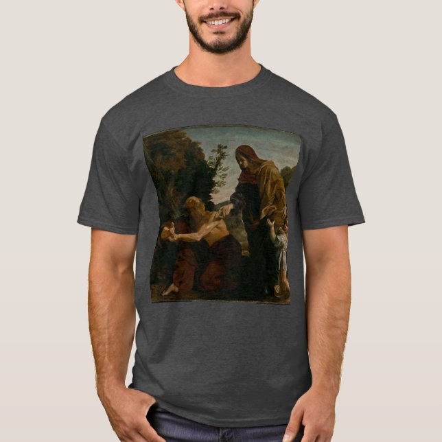 Camiseta Elijah Receiving Bread from the Widow of Zarephath (Frente)