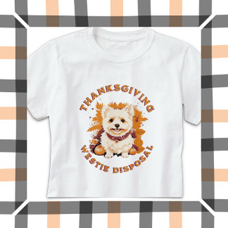 Camiseta Eliminação de Westie de Ação de Graças