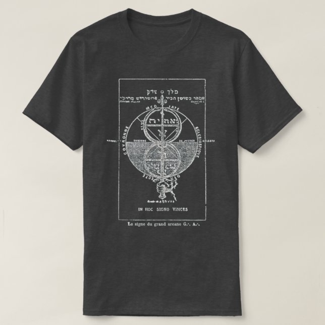 Camiseta Eliphas Levi A Chave Dos Grandes Mistérios Ocultis (Frente do Design)